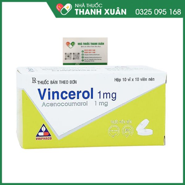 Vincerol 1mg - Phòng ngừa huyết khối và các biến chứng huyết khối gây ra